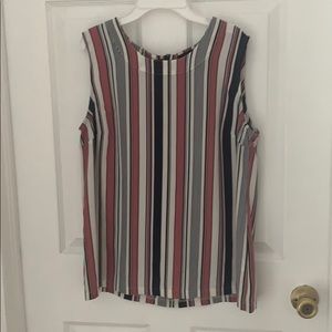 Pink, mauve and floral office blouses set